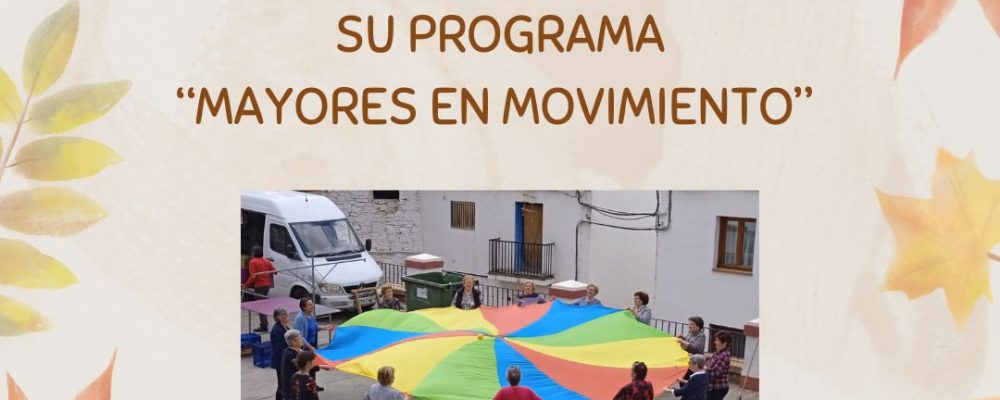 Cartel mayores en movimiento.