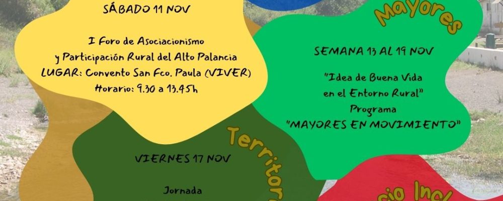 Cartel de actividades del orgullo rural.