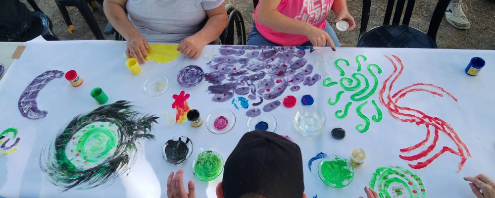 pintura mural en Ocio Diverso.