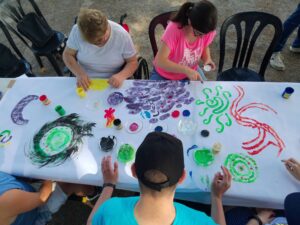 pintura mural en Ocio Diverso.